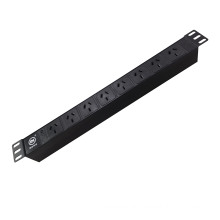 Aluminum black 19 inch PDU 8 ways Australian socket pdu power indicator power distribution unit